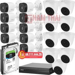 Lắp đặt trọn bộ 18 camera giám sát 2.0M Dahua