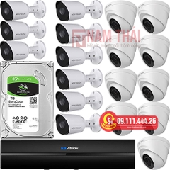 Lắp đặt trọn bộ 18 camera giám sát 2.0M Kbvision