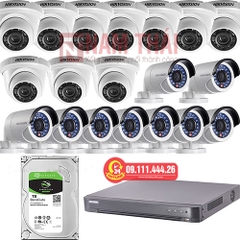 Lắp đặt trọn bộ 19 camera giám sát 2.0M Hikvision