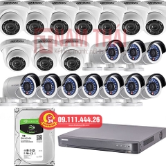 Lắp đặt trọn bộ 20 camera giám sát 2.0M Hikvision