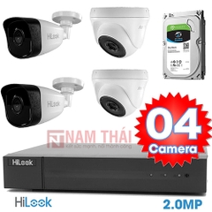 Lắp đặt trọn bộ 4 camera giám sát 2.0MP HiLook