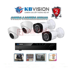 Lắp đặt trọn bộ 4 camera giám sát 4.0MP KBvision