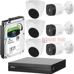 Lắp đặt trọn bộ 6 camera giám sát 2.0MP Dahua