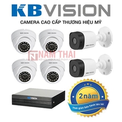 Lắp đặt trọn bộ 6 camera IP giám sát 1.0MP KBvision