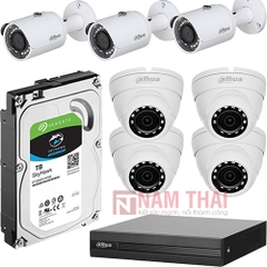 Lắp đặt trọn bộ 7 camera giám sát 1.0MP Dahua