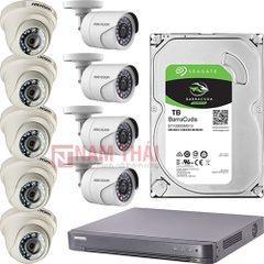 Lắp đặt trọn bộ 9 camera giám sát 1.0MP Hikvision