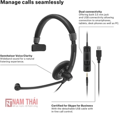 Tai nghe Sennheiser SC 45 USB MS