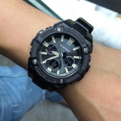G-Shock GST-S130BC-1A3 Vỏ Thép | Dây Vải | GST-S130BC-1A3DR Pin Năng Lượng Mặt Trời