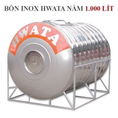 Bồn chứa nước Inox Hwata 1000 lít nằm