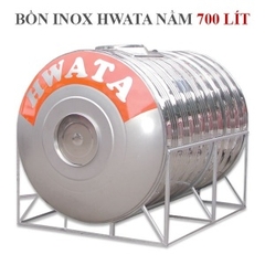 Bồn chứa nước Inox Hwata 700 lít nằm