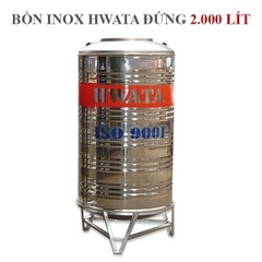 Bồn chứa nước Inox Hwata 2000 lít đứng