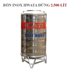 Bồn chứa nước Inox Hwata 2500 lít đứng