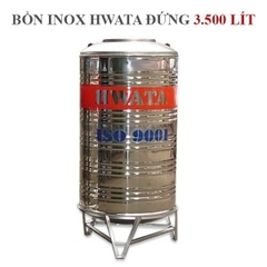 Bồn chứa nước Inox Hwata 3500 lít đứng