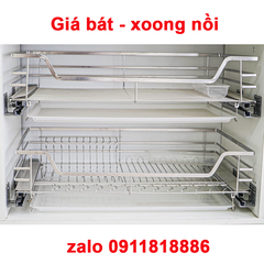 Kệ ngăn kéo xoong nồi nan dẹt inox 304 TAKI