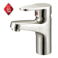 VÒI LAVABO NÓNG LẠNH INOX 304 CAO CẤP MẪU TRÒN