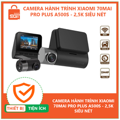 Camera hành trình Xiaomi 70Mai Pro Plus A500S - 2,5K siêu nét