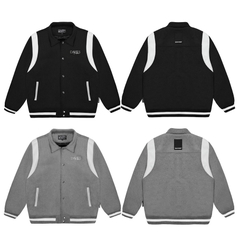 áo varsity jacket local brand đẹp nỉ tay da