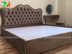 Giường sofa nỉ 1m6