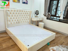 Giường sofa nỉ 1m6