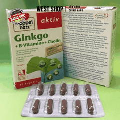 THUỐC BỔ NÃO GINKGO AKTIV DOPPELHERZ ĐỨC 40 VIÊN