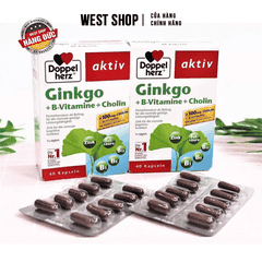 THUỐC BỔ NÃO GINKGO AKTIV DOPPELHERZ ĐỨC 40 VIÊN