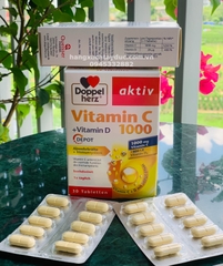 VIÊN UỐNG BỔ SUNG VITAMIN C 1000MG + VITAMIN D3 DEPOT TĂNG CƯỜNG MIỄN DỊCH - DOPPELHERZ