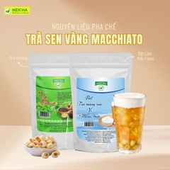 Thử Ngay Trà Sen Vàng Macchiato Ngon Ngất Ngây