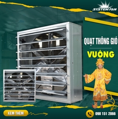 Quạt thông gió vuông công nghiệp chất lượng uy tín