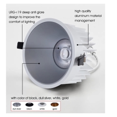 Đèn LED âm trần IP54 UGR<16 COB