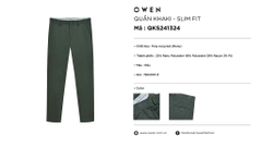 QUẦN KHAKI QKS241324