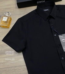 ÁO SƠ MI ĐEN NGẮN TAY NANO AB230021NT