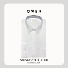 ÁO SƠ MI TRẮNG DÀI TAY RECYCLE CÓ TÚI AR230332DT