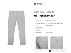 QUẦN KHAKI QKSL241237