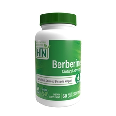 Berberine HCL 500mg 60 viên Chuyển hóa đường máu, giảm kháng Insulin