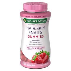 Kẹo Hair Skin Nail Gummy Nature Bounty ngăn rụng tóc