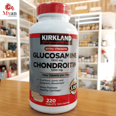Kirkland Glucosamine 220 viên Chondroitin Hỗ Trợ Trị Đau Khớp Ngón Tay
