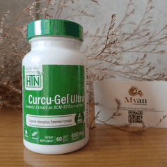 Viên tinh nghệ Curcumin Curcu Gel Ultra 650mg Kháng khuẩn tự nhiên