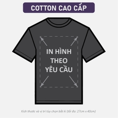 ÁO THUN ĐEN [COTTON CAO CẤP] PHOM UNISEX TEE_IN LẺ THEO YÊU CẦU