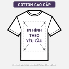 ÁO THUN TRẮNG [COTTON CAO CẤP] PHOM UNISEX TEE_IN LẺ THEO YÊU CẦU