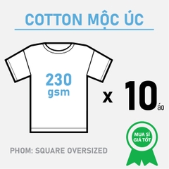 SỈ PHÔI ÁO THUN [COTTON MỘC ÚC] PHOM SQUARE OVERSIZED TEE_THOẢI MÁI