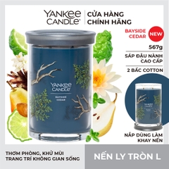 Nến ly tròn sáp đậu nành L - Bayside Cedar