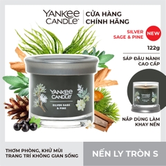 Nến ly tròn sáp đậu nành S - Silver Sage & Pine