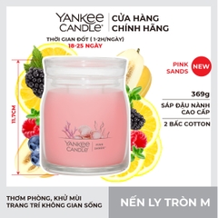 Nến ly tròn sáp đậu nành M - Pink Sand