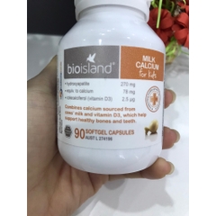 Viên uống Canxi sữa Bio Island Milk Calcium for Kids