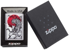 Zippo 29889 – Zippo Asian Tiger Design Brushed Chrome