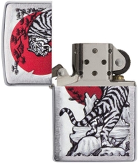 Zippo 29889 – Zippo Asian Tiger Design Brushed Chrome