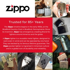 Zippo 29889 – Zippo Asian Tiger Design Brushed Chrome