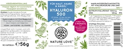 Viên Nang Nature Love Hyaluron 500 – 90 Viên 69g