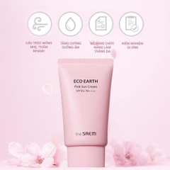 Kem Chống Nắng The Saem Eco Earth Power Pink Sun Cream SPF50+ PA++++