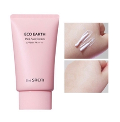 Kem Chống Nắng The Saem Eco Earth Power Pink Sun Cream SPF50+ PA++++